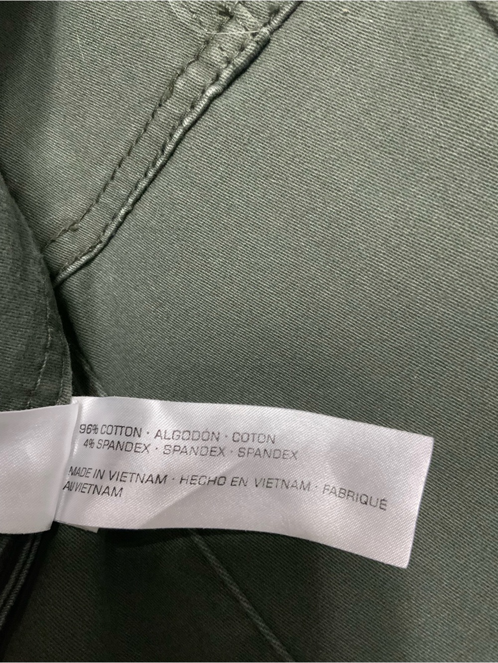 UNIONBAY Women’s Olive Cargo Pants with Zippered Pockets Y2K Military size 4 - Picture 9 of 9